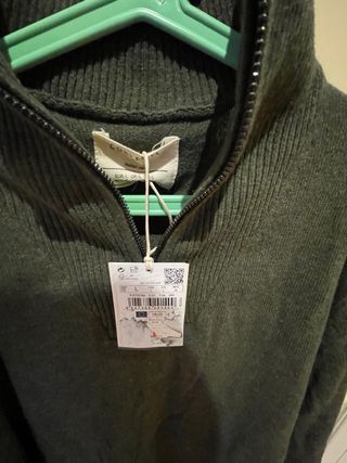 Jersey Cortefiel Verde Oliva Nuevo Talla M