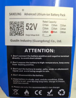 Batería Saikeung triangular iones sin estrenar