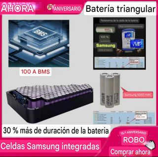 Batería Saikeung triangular iones sin estrenar