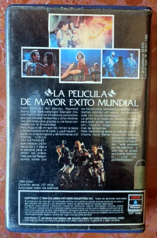 LOS CAZAFANTASMAS - VHS (PRIMERA EDICIÓN)