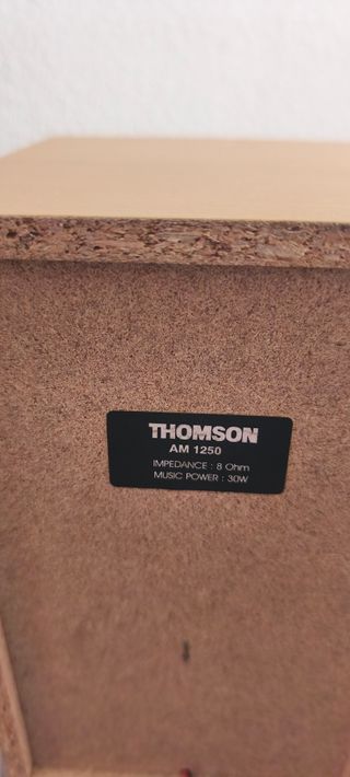 Altavoces Thomson Marrón y Plata