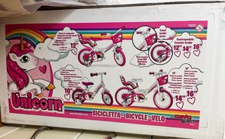 Bicicletta 12” bambina rosa unicorno
