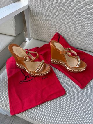 Sandalias Cuña Christian Louboutin Talla 36