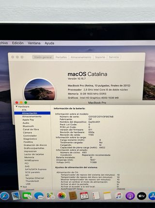MacBook Pro 2012 (A1425) i5 / 8GB / 256GB