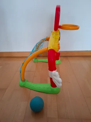 Portería y canasta infantil con sonidos y luces