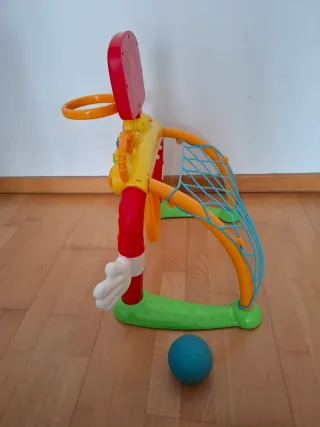 Portería y canasta infantil con sonidos y luces