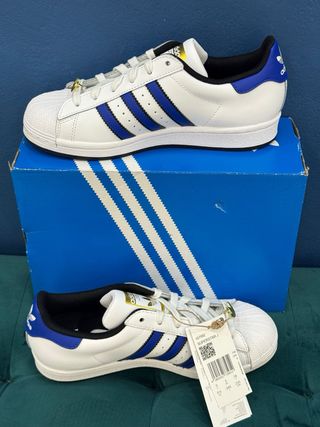 Adidas Superstar Talla 38 Azul Blanco