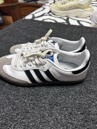 Adidas Samba Clásicas Blancas y Grises