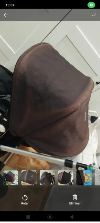 Capota Bugaboo Cameleon 3 está descolorida del sol