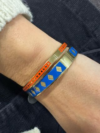 Lote 2 pulseras vintage esmaltadas