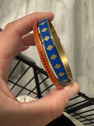 Lote 2 pulseras vintage esmaltadas