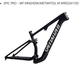 Cuadro Specialized Epic 8 Pro Cambio