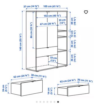 Mueble Almacenamiento Ikea Vihals