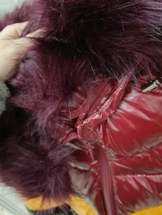 Giubbotto donna multicolore con cappuccio