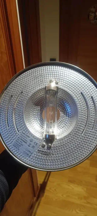 Lámpara de pie doble luz