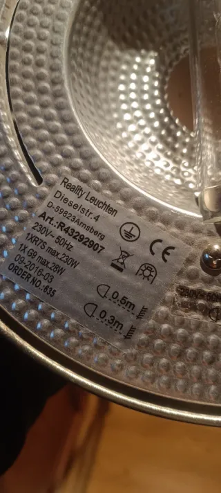 Lámpara de pie doble luz