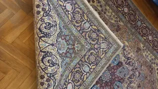 Tappeto orientale lana beige multicolor