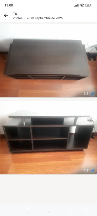 Mesa de TV salón wengue