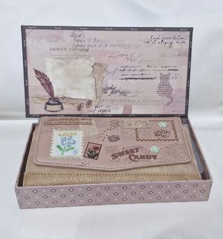 Cartera Sweet Candy marrón · Diseño vintage