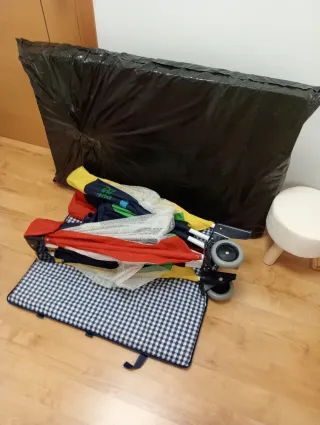 CUNA DE VIAJE Y COLCHON‼️ NUEVO‼️ 100x65CM‼️