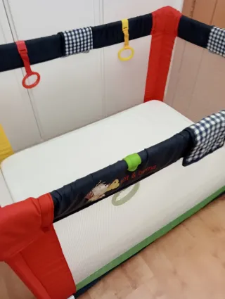 CUNA DE VIAJE Y COLCHON‼️ NUEVO‼️ 100x65CM‼️