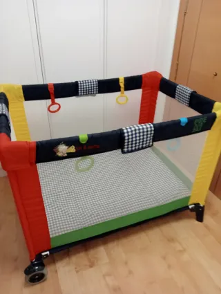 CUNA DE VIAJE Y COLCHON‼️ NUEVO‼️ 100x65CM‼️