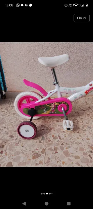 Bicicletta Masha e Orso bimba