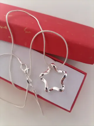 Collar Estrella Plata de Ley 925