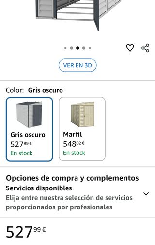 Cobertizo de jardín de plástico caseta para jardín