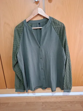 Blusa Tiffosi verde manga larga