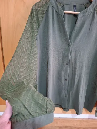 Blusa Tiffosi verde manga larga