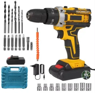 Taladro Atornillador Batería Recargable Accesorios