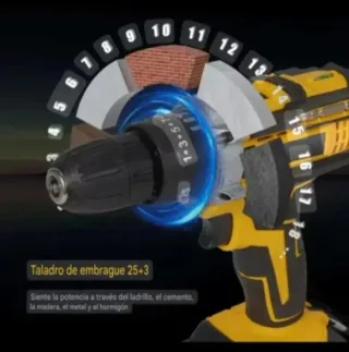 Taladro Atornillador Batería Recargable Accesorios