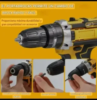 Taladro Atornillador Batería Recargable Accesorios