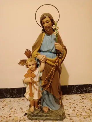 Imagen San José con Niño Jesús