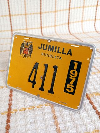 Chapa Bicicleta Jumilla 411 1975