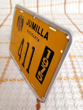Chapa Bicicleta Jumilla 411 1975