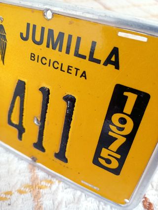 Chapa Bicicleta Jumilla 411 1975