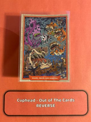 Carta Cuphead Shark Squid Dogfish 45 Reverse