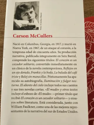 El corazón es un cazador solitario: Prólogo de ...