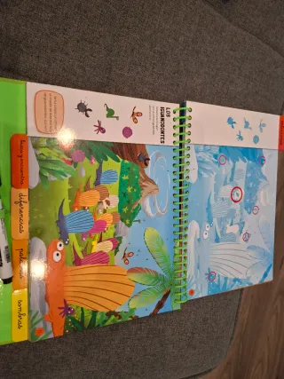 Libro infantil 32 Juegos en el mundo de los dinosa