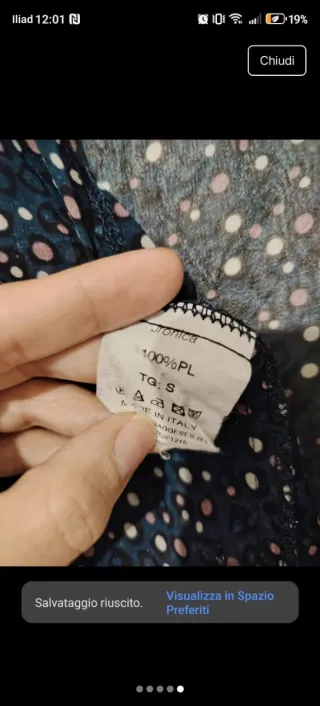 Camicia donna fantasia pois