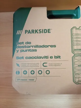 Set Destornilladores y Puntas Parkside 37 unidades