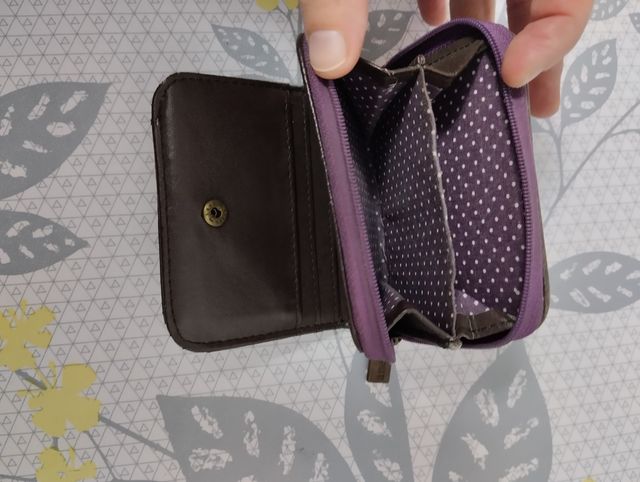 Cartera monedero Anekke beige