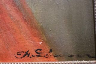 Oleo sobre tabla Francisco Gómez 79 x 54 cm