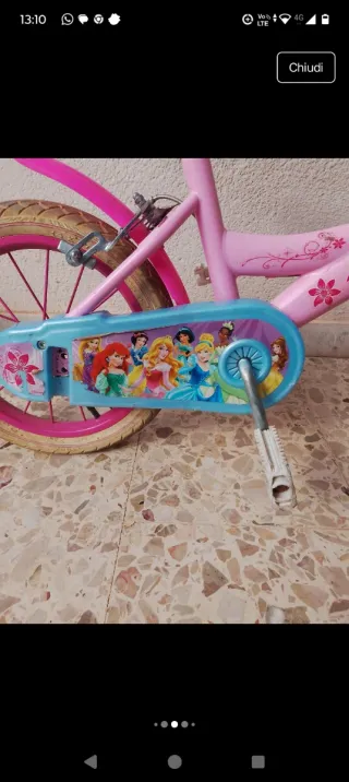 Bicicletta bimba Disney rosa