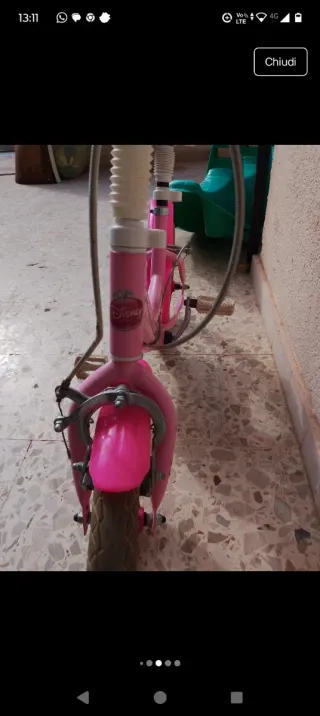 Bicicletta bimba Disney rosa