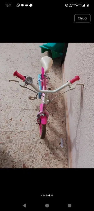 Bicicletta bimba Disney rosa