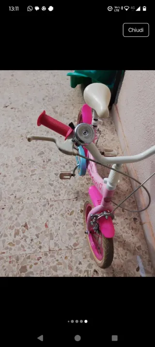 Bicicletta bimba Disney rosa