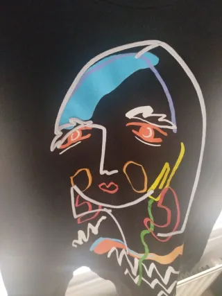 Sudadera Zara Estampado Abstracto Mujer